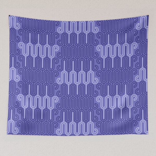 Item preview, Bohemian round lines geometrics Very Peri purple designed and sold by Dana Du.