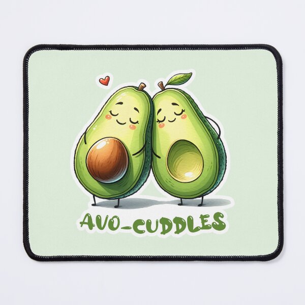 Artikel-Vorschau von Avo-Cuddles: Ein lustiges Paar liebevoller Avocados, designt und verkauft von hitechmom.