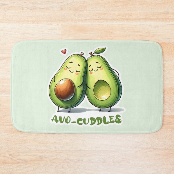 Item preview, Avo-Cuddles: A Punny Pair of Affectionate Avocados designed and sold by hitechmom.