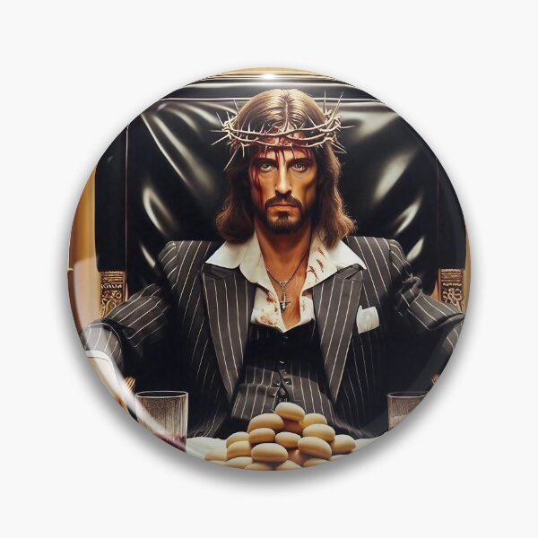 Item preview, V: Warm Color Palette Scarface-inspired Jesus designed and sold by jay-cack.