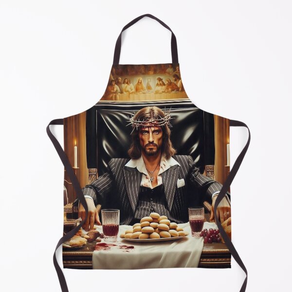 Item preview, V: Warm Color Palette Scarface-inspired Jesus designed and sold by jay-cack.