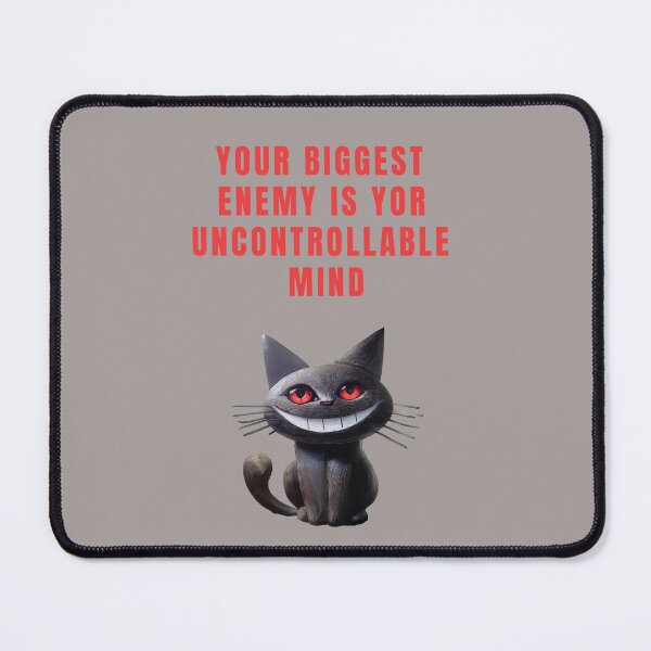 Item preview, YOUR BIGGEST ENEMY IS YOUR UNCONTROLLABLE MIND designed and sold by La Loca.