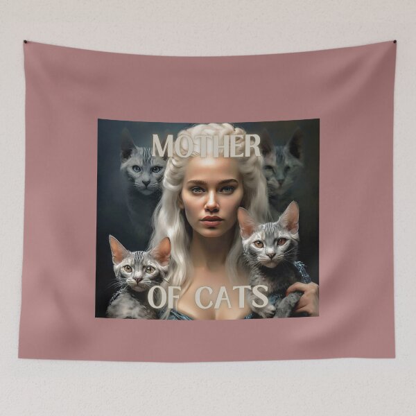 Item preview, Mother of Cats - Fantasy Cat Lover Art designed and sold by MelissaMelovich.