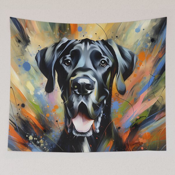 Item preview, Great Dane Dog Acrylic Art Print Pet Portrait Gifts for Dog Lovers designed and sold by Puppy Puzzles Plus.