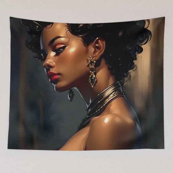 Item preview, Elegance in Gold: A Powerful Woman’s Portrait designed and sold by LiviVentures.