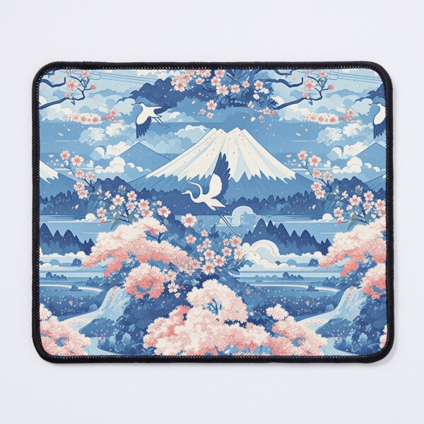 Aperçu de l'œuvre Fleurs en vol : la sérénité du mont Fuji créée et vendue par Sakura Mami.