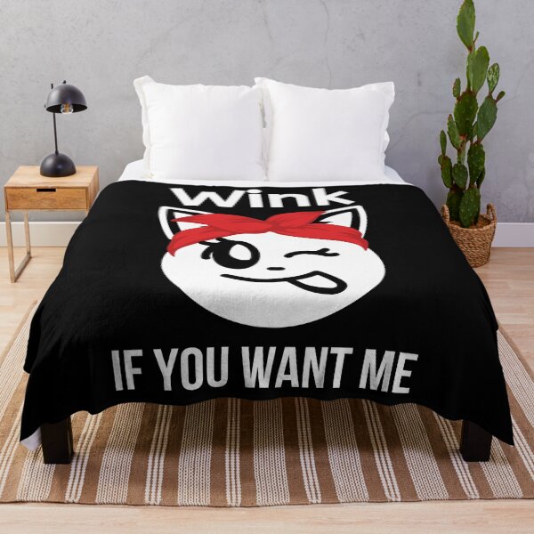 Item preview, Wink If You Want Me - Funny Pickup Line designed and sold by BigMovesHustler.