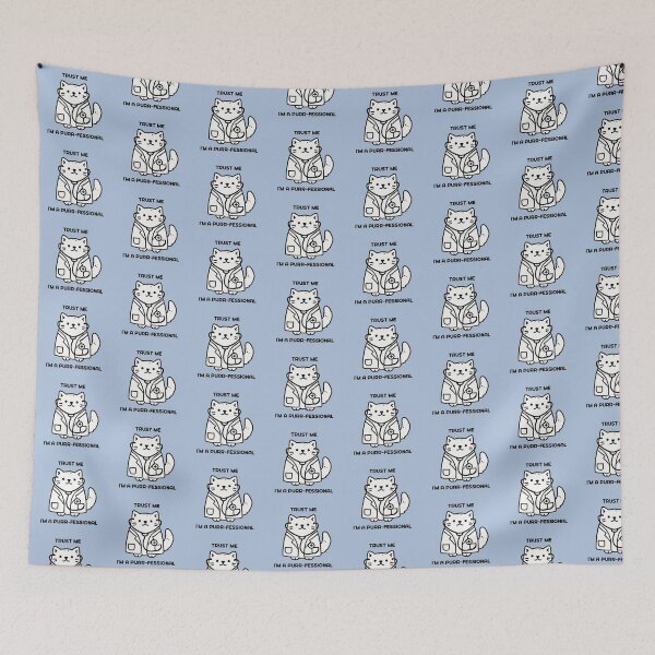 Item preview, Pawsitively Purr-fessional: The Ultimate Veterinarian Pun Shirt designed and sold by hitechmom.