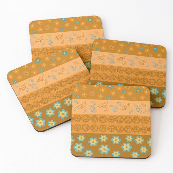 Item preview, Modern Retro  Boheme Flowers and Lines designed and sold by retrobliss70s.