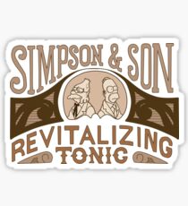 Simpson and Son Revitalizing Tonic Classic Comedy Homage Sticker