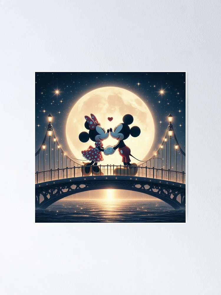 Romantic Kiss Minnie and Mickey