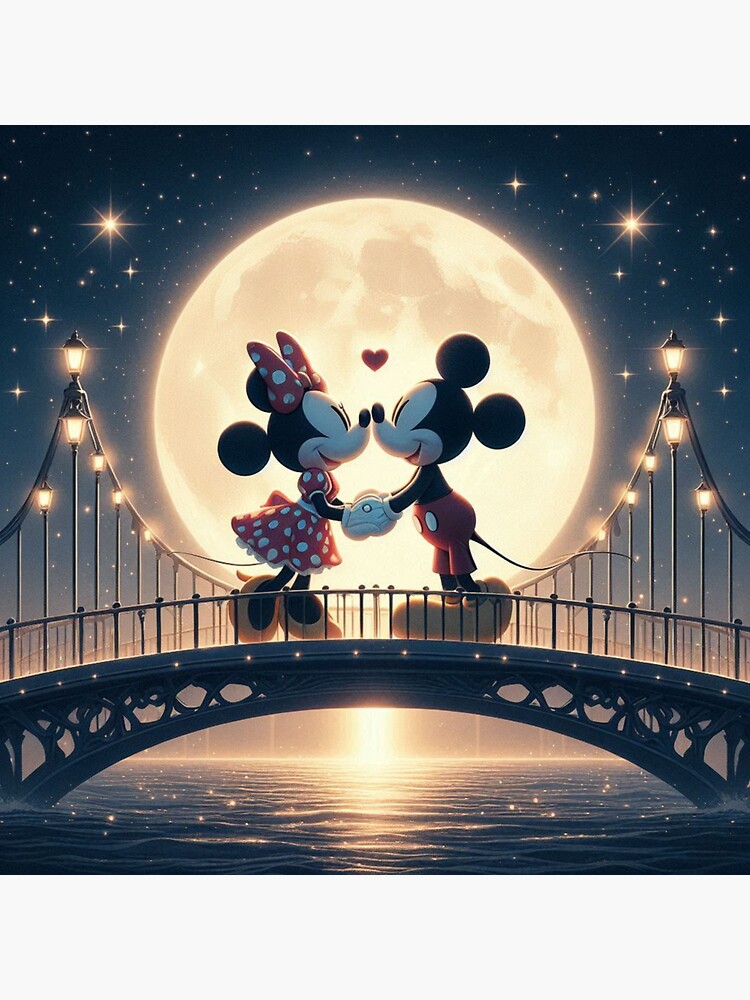 Thumbnail 3 of 3, Sticker, Romantic Kiss Minnie and Mickey designed and sold by EPDL.