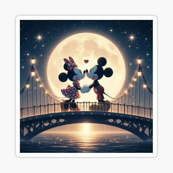 Artikel-Vorschau von Romantischer Kuss Minnie und Mickey, designt und verkauft von EPDL.
