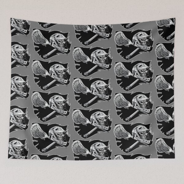 Item preview, Lacrosse Skull and Crossbones Pirate Flag designed and sold by eShirtLabs.
