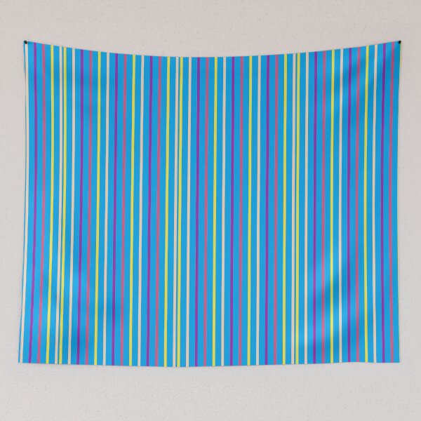 Item preview, COLOURFUL VERTICAL STRIPES IN BLUE designed and sold by larissa-myrie.