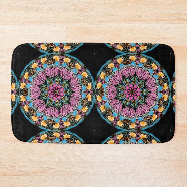 Item preview, Mandala pattern pink lotus flowers designed and sold by LifeTU.