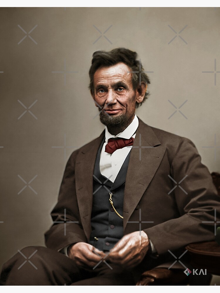 Pesident Abaham Lincoln Last Potait 8x10 Silve Halide