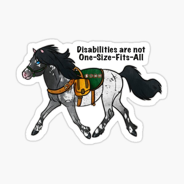Aperçu de l'œuvre Les handicaps ne sont pas universels (cheval miniature de service) créée et vendue par Sparklepupfaeri.
