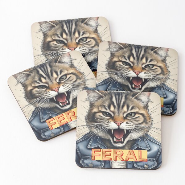 Item preview, Feral Cat 2 designed and sold by TheCussnWolf.
