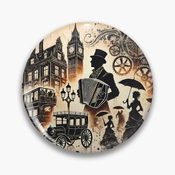 Item preview, The London Steampunk Vintage Accordionist designed and sold by Artbellachi.