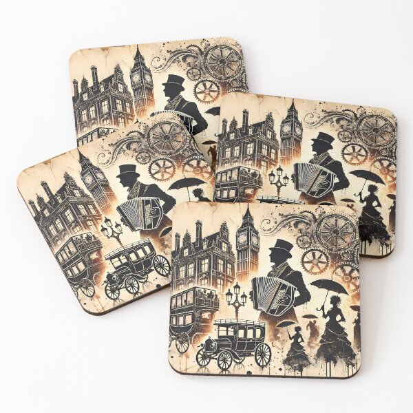 Item preview, The London Steampunk Vintage Accordionist designed and sold by Artbellachi.