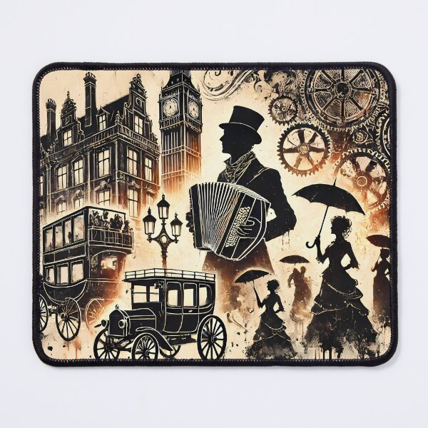 Item preview, The London Steampunk Vintage Accordionist designed and sold by Artbellachi.
