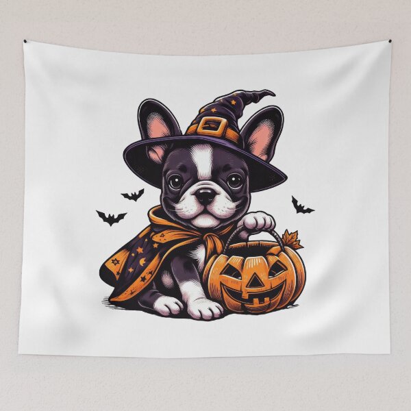 Item preview, Frenchie Dog Halloween designed and sold by doodIllustrate.