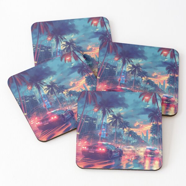 Item preview, Artistic Police Chase on the Gold Coast designed and sold by Abbaddon Designs.