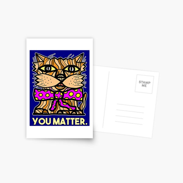 "You Matter." Postcard