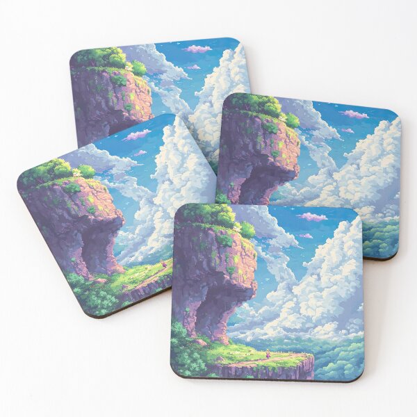 Item preview, Serene Pixel Cliffside designed and sold by KCrowDesigns.