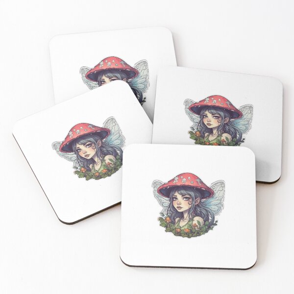 Item preview, Dark Mushroom Fairy Portrait designed and sold by cheri-lychee.