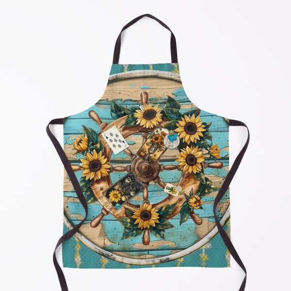 Item preview, Seaside Sunflowers Collage Casting Cloth designed and sold by LochNestFarm.