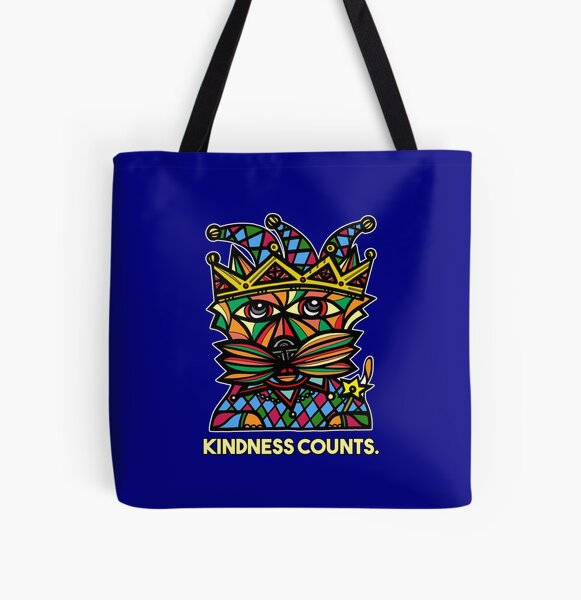 "Kindness Counts." All Over Print Tote Bag