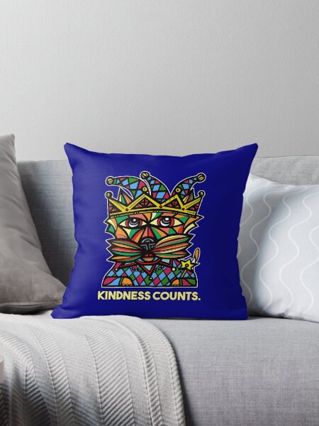 "Kindness Counts." Throw Pillow