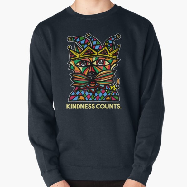 "Kindness Counts." Pullover Sweatshirt