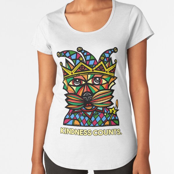 "Kindness Counts." Premium Scoop T-Shirt