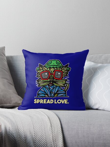 "Spread Love." Throw Pillow