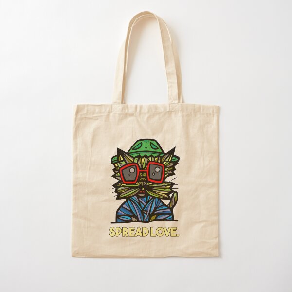 "Spread Love." Cotton Tote Bag