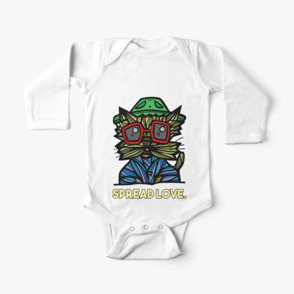 "Spread Love." Long Sleeve Baby One-Piece