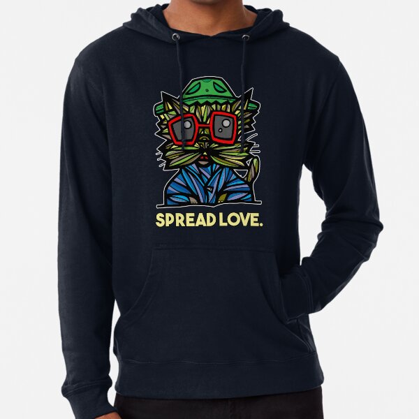 "Spread Love." Lightweight Hoodie