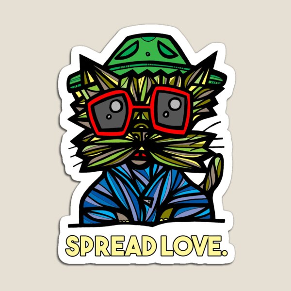 "Spread Love." Magnet