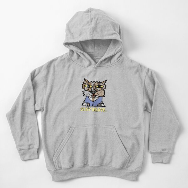 "Stay Brave." Kids Pullover Hoodie