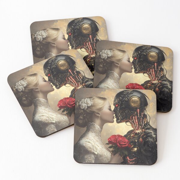 Item preview, Rococo & AI: A Kiss of Roses and Electricity (Blonde I)  designed and sold by DeenaZoeyFusion.