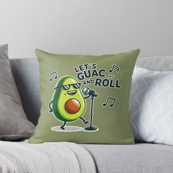 Item preview, Let’s Guac and Roll: Avocado Rockstar Pun Design designed and sold by hitechmom.