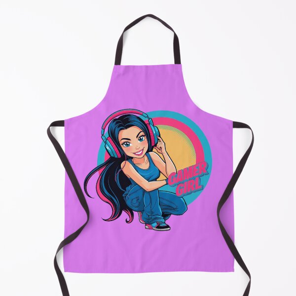 Artikelvorschau, Schönes buntes Gamer-Mädchen entworfen und verkauft von JonelleTshirts.