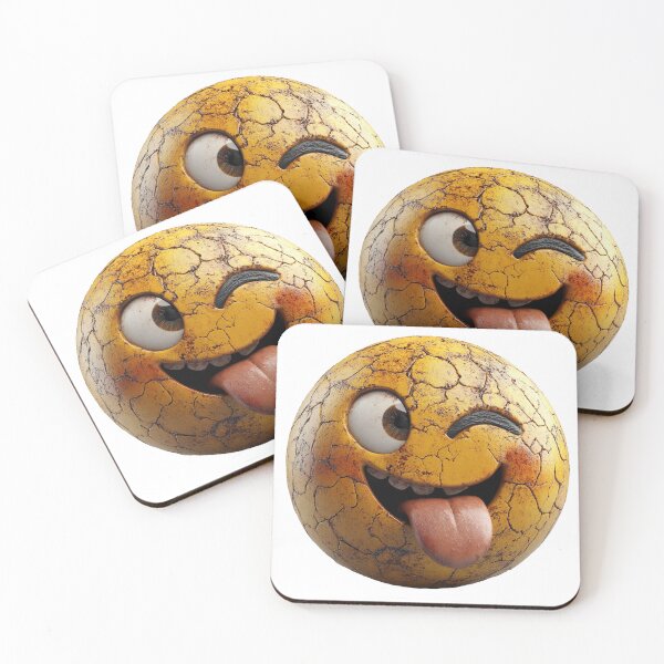 Item preview, Cracked Comedy: The Winking Emoji Art designed and sold by Pujo Design.