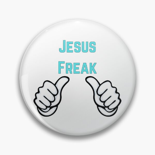 Item preview, Jesus Freak, teal font designed and sold by Redeemed365.