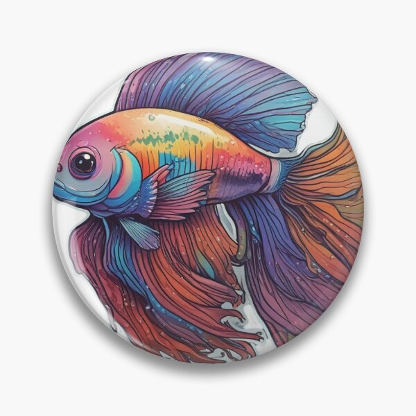 Item preview, Rainbow Betta Fish  designed and sold by cheri-lychee.