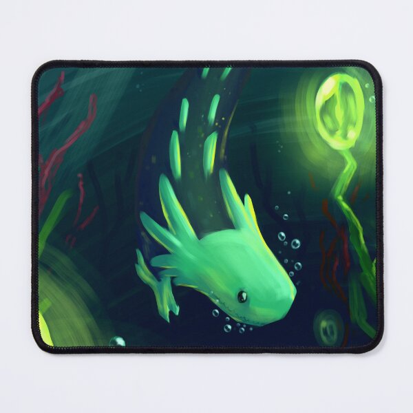 Item preview, Underwater Eel Lizard Portrait - Rain World designed and sold by ZcatUwU.