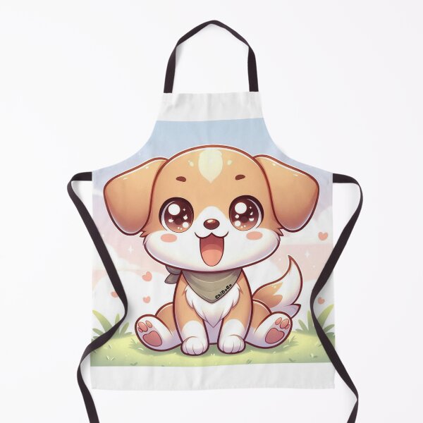 Item preview, ChiDoBo: Playful Chibi Dog with Bandana designed and sold by ChiAniBo-Red.
